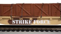 Bachmann HO 52' Flatcar - Desert Camouflage with Crates — manufacturer product view 3