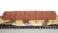 Bachmann HO 52' Flatcar - Desert Camouflage with Crates — manufacturer product view 4