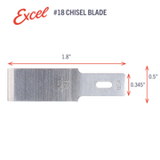 Excel Blades #18 Wood Chisel Replacement Blade (20018) product view 5