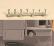Cal Scale HO Plastic MU Receptacles - 6 Pack - product view 1