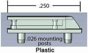 Cal Scale HO Plastic Sinclair Antennas - 4 Pack - product view 1