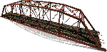 Central Valley HO 200-Foot Double-Track Parker Truss Bridge Kit — completed example 2