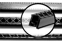 Central Valley HO Classic Laced Bridge Girder Chords 1902-5 – parts or assembled example