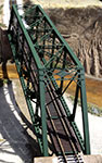 Central Valley HO 150-Foot Punchplate Truss Bridge Kit — completed example 2