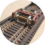 Central Valley HO Gauntlet Bridge Ties with 25-Foot Stringers 1907-8 – parts or assembled example