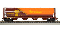 Bachmann HO Canadian 4 Bay Cylindrical Grain Hopper - Saskatchewan - Wheat Herald #397387 — manufacturer product view 2