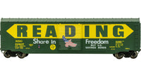 Bachmann HO 50' Sliding Door Boxcar (US Saving Bonds) - Reading #19807 (without roofwalk) — manufacturer product view 2