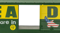Bachmann HO 50' Sliding Door Boxcar (US Saving Bonds) - Reading #19807 (without roofwalk) — manufacturer product view 4