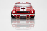 AFX 1966 Shelby GT350 Candy Apple Red/White HO Slot Car — official AFX product view 4