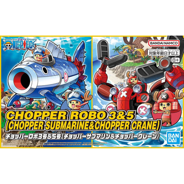 Bandai One Piece Chopper Robo 03 Chopper Submarine & 05 Chopper Crane Model Kit Set — product view 2
