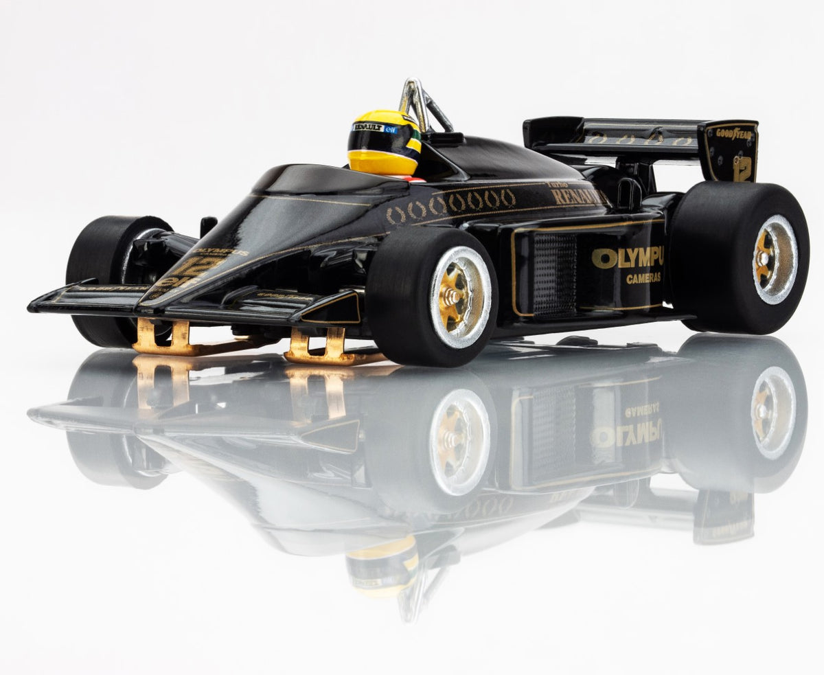AFX Lotus 97T 1985 Black/Gold Ayrton Senna HO Slot Car — official product view 5