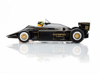 AFX Lotus 97T 1985 Black/Gold Ayrton Senna HO Slot Car — official product view 2