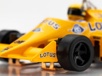 AFX Lotus 99T 1987 Yellow/Blue Ayrton Senna HO Slot Car — official product view 4