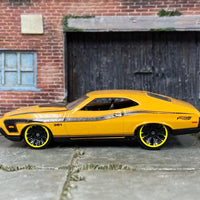 Loose Hot Wheels - 1969 Mercury Cougar Eliminator - Mustard Yellow and Black