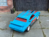 Custom Hot Wheels - 1970 Pontiac GTO Judge - Blue and Red MSD - White Mag Wheels - Rubber Tires