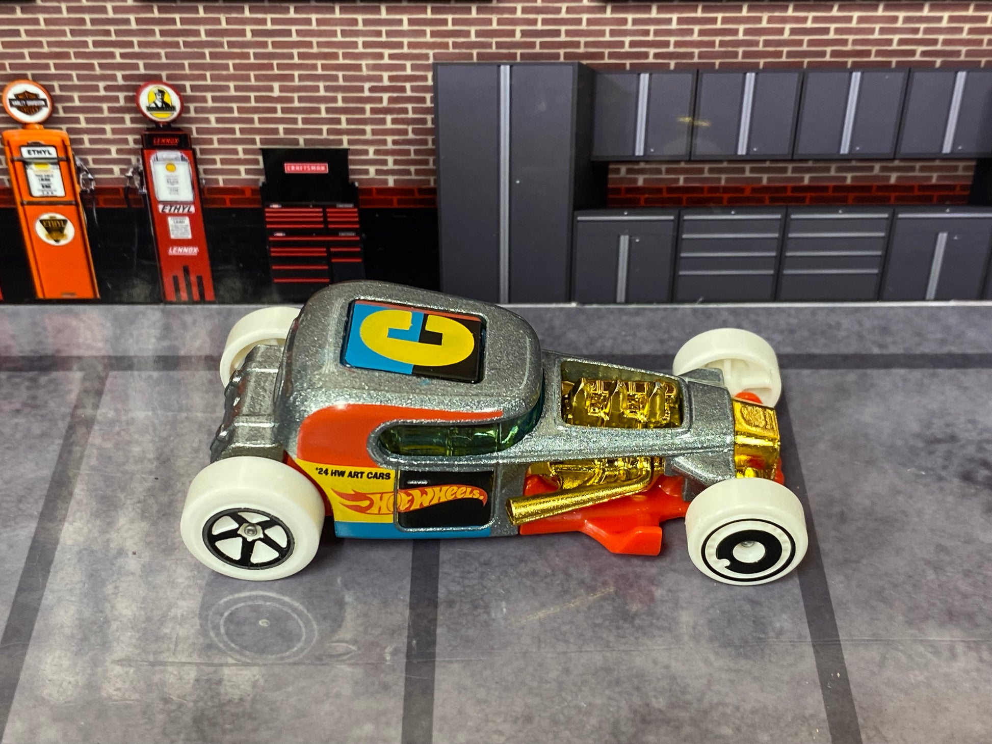 Loose Hot Wheels - Mod Rod Hot Rod - Silver Art Car