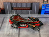 Loose Hot Wheels - Preying Menace - Black and Red with Flames