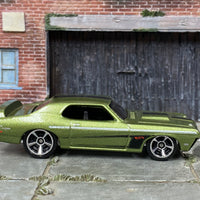 Loose Hot Wheels - 1969 Mercury Cougar Eliminator - Green and Black