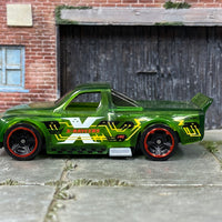 Loose Hot Wheels - Draftnator Race Truck - Transparent Green