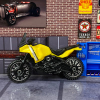 Loose Hot Wheels - Ducati DesertX Motorcycle - Yellow, White and Black