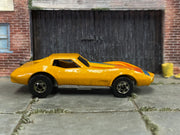 Loose Hot Wheels 1988 - Color Racers Chevy Corvette Stingray - Metallic Gold