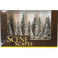Bachmann SceneScapes Snow-Covered Pine Trees 3–4 Inches Nine-Pack - package view