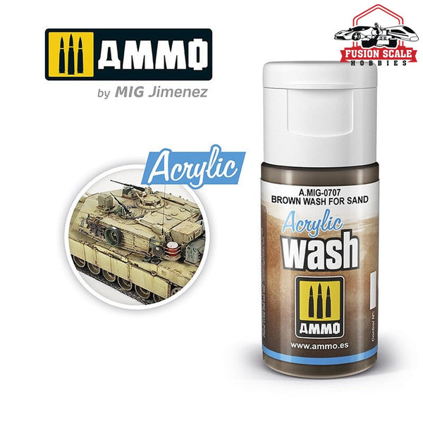 Ammo Mig Brown for Sand Acrylic Wash — exact product view