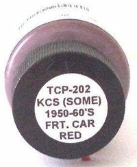 Tru-Color TCP-202 KCS Kansas City Southern Freight Car Red 1 oz Paint – product view 2