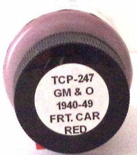 Tru-Color TCP-247 GM&O Gulf Mobile & Ohio Freight Car Red 1 oz Paint – product view 2