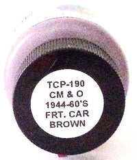 Tru-Color TCP-190 CM&O Chicago Milwaukee & Omaha Freight Car Brown 1 oz Paint – product view 2