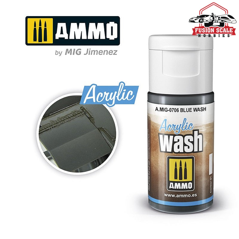 Ammo Mig Blue Acrylic Wash — exact product view
