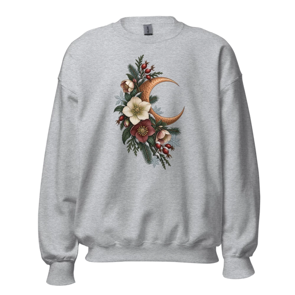 Copper Moon Winter Bloom Unisex Crewneck Sweatshirt product mockup