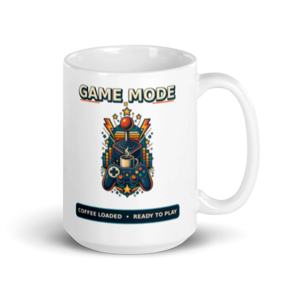 Game Mode Coffee Loaded Ready To Play Mug product mockup