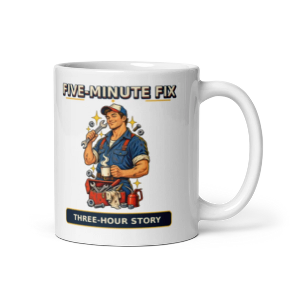 Five-Minute Fix Three-Hour Story Mug product mockup
