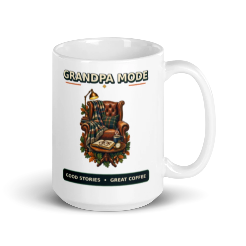 Grandpa Mode Good Stories Great Coffee Mug product mockup