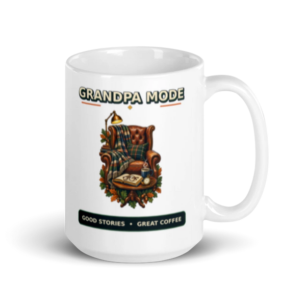 Grandpa Mode Good Stories Great Coffee Mug product mockup