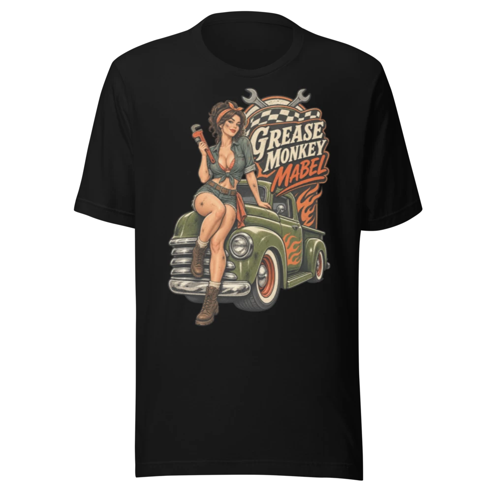 Grease Monkey Mabel product mockup