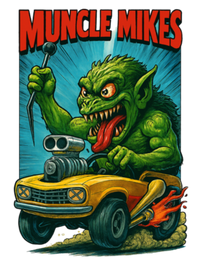 Muncle Mikes Hot Rod and Rat Rod Shirt Mayhem! Monster Rods! (003) artwork close-up