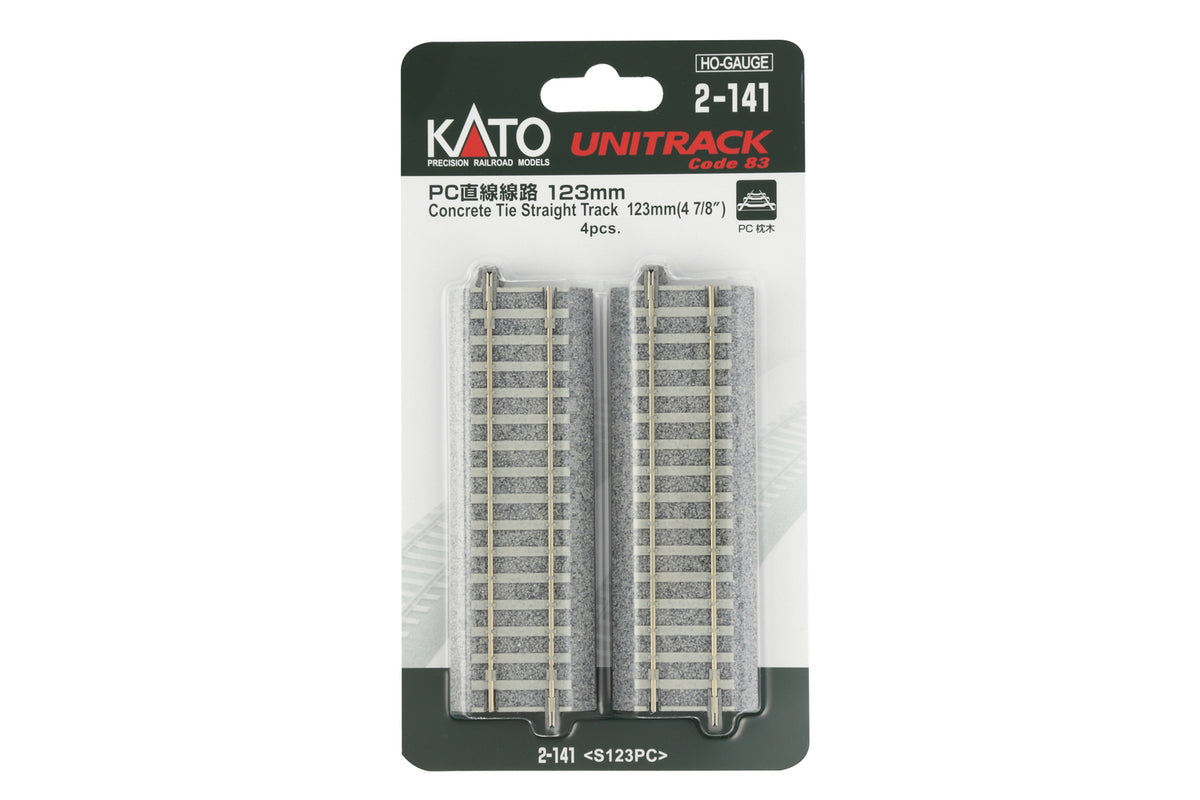 H 123mm (4 7/8″) Concrete Tie Straight Track [4 pcs] (2-141) exact product view 1