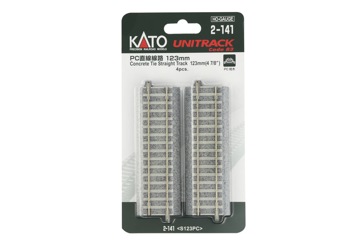 H 123mm (4 7/8″) Concrete Tie Straight Track [4 pcs] (2-141) exact product view 1