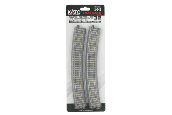 730mm (28 3/4″) Radius 22.5* CT Easement Track Left + Right (2-242) exact product view 1
