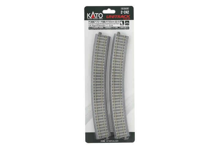 730mm (28 3/4″) Radius 22.5* CT Easement Track Left + Right (2-242) exact product view 1