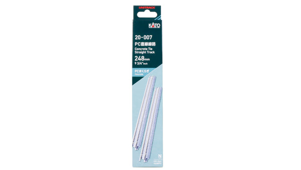 N Concrete Tie 248mm (9 3/4″) Straight Track [4 pcs] (20-007) exact product view 1