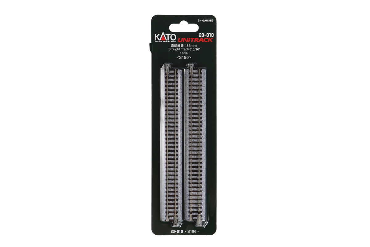 N 186mm StraightTrack (4 ea)   (7 5/16) (20-010) exact product view 1