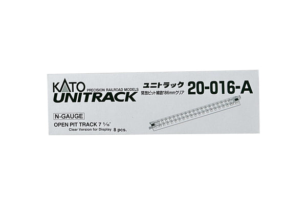 N 186mm Open Pit Track – Clear Version for Display (8 ea) (20-016A) exact product view 1