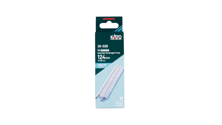 N Concrete Tie 124mm (4 7/8″) Straight Track [4 pcs] (20-028) exact product view 1
