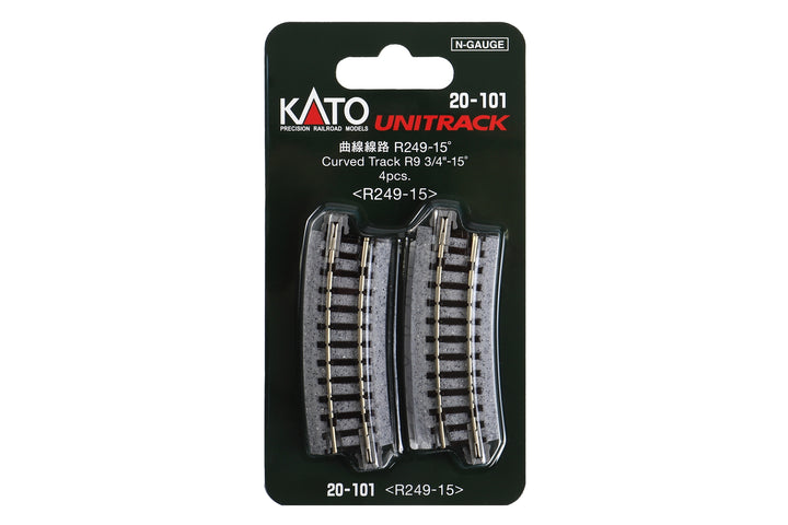 N R249-15 CURVED Track (4 ea)  (9 3/4-15d) (20-101) exact product view 1