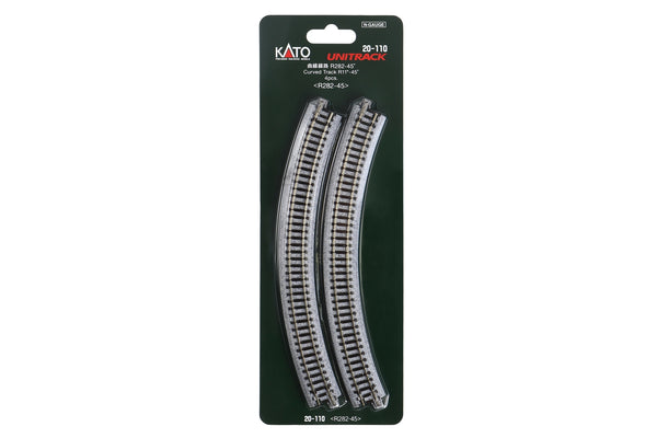 N R282-45 Curved Track (4 ea)  (11-45d) (20-110) exact product view 1