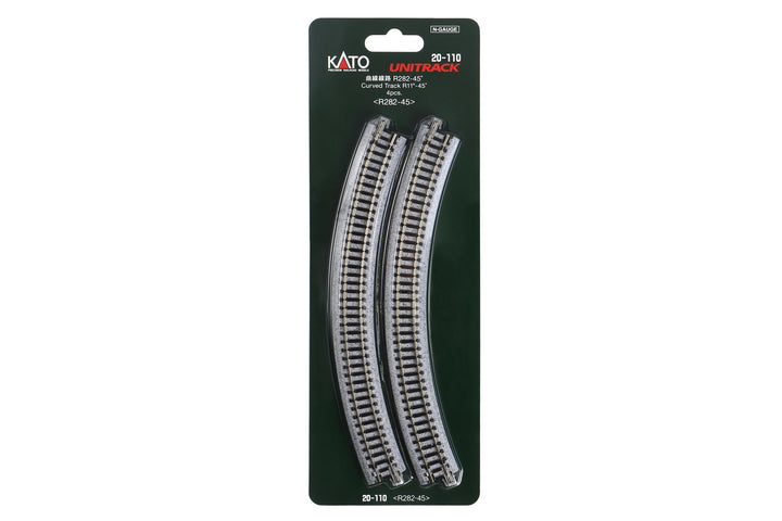 N R282-45 Curved Track (4 ea)  (11-45d) (20-110) exact product view 1