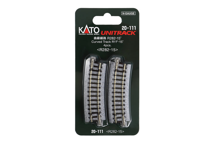 N R282-15 curved Track (4 ea)  (11-15d) (20-111) exact product view 1